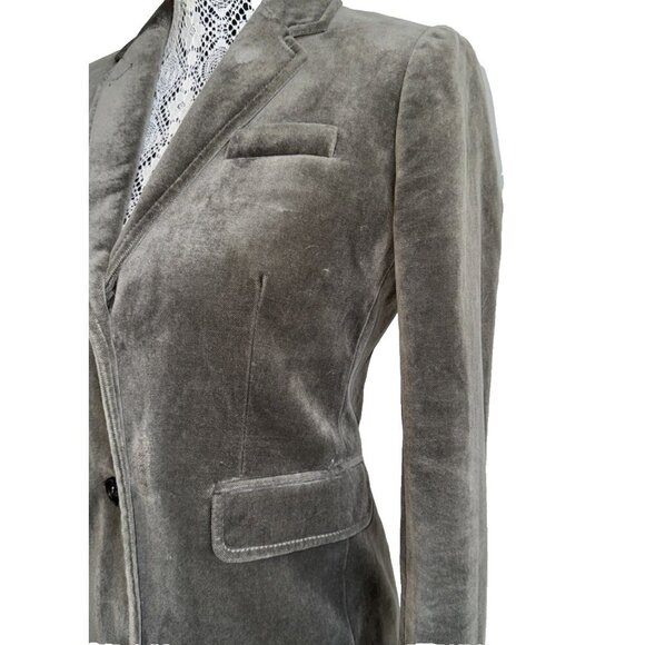 J. Crew Schoolboy Sage Velvet Single Breasted 2 Button Blazer,Jacket size 2 - Picture 10 of 15